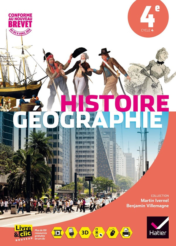 Histoire-géographie ; 4ème ; manuel de l'élève (édition 2016)