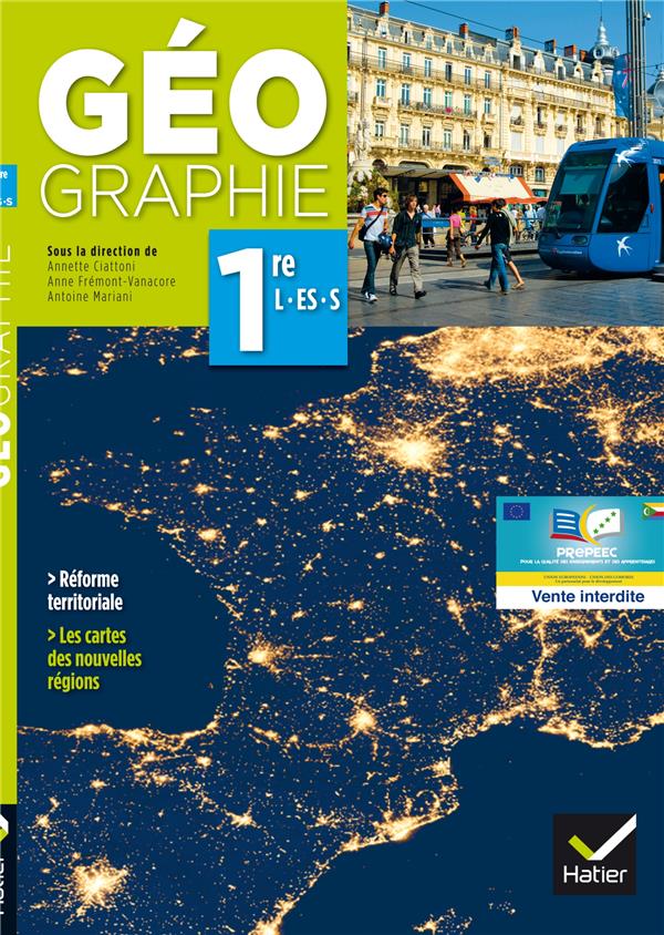 Geographie 1re l/es/s ed. 2015 - manuel de l'eleve - marche comores 2018