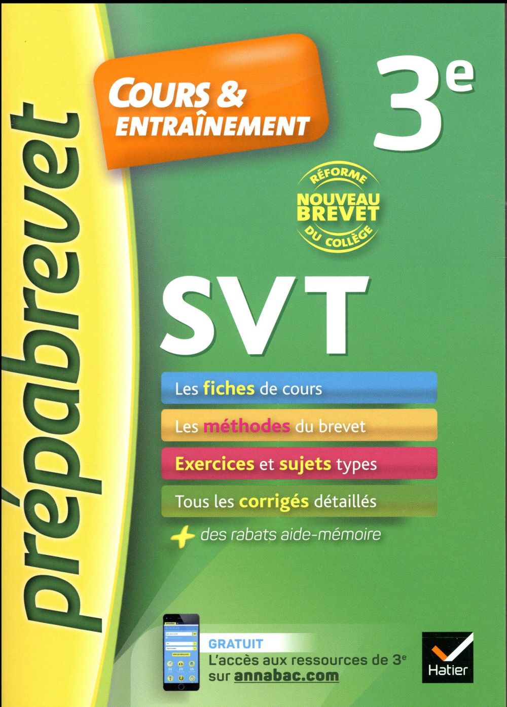 Prépabrevet cours & entraînement : svt 3e nouveau brevet