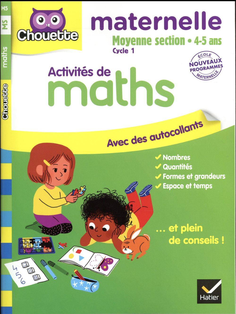 Chouette entraînement : maths ; moyenne section