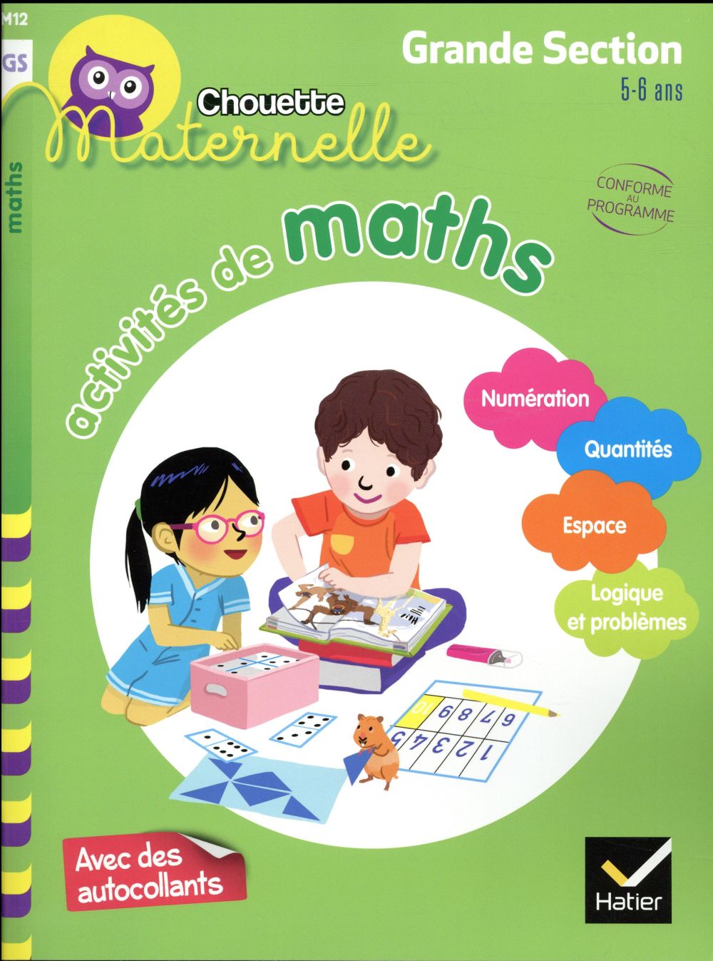 Chouette maternelle Tome M12 : Activités de maths ; GS