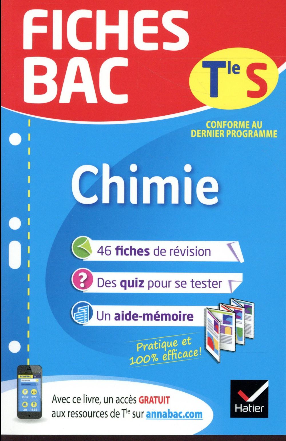 Fiches bac : chimie ; terminale S (enseignement spécifique)