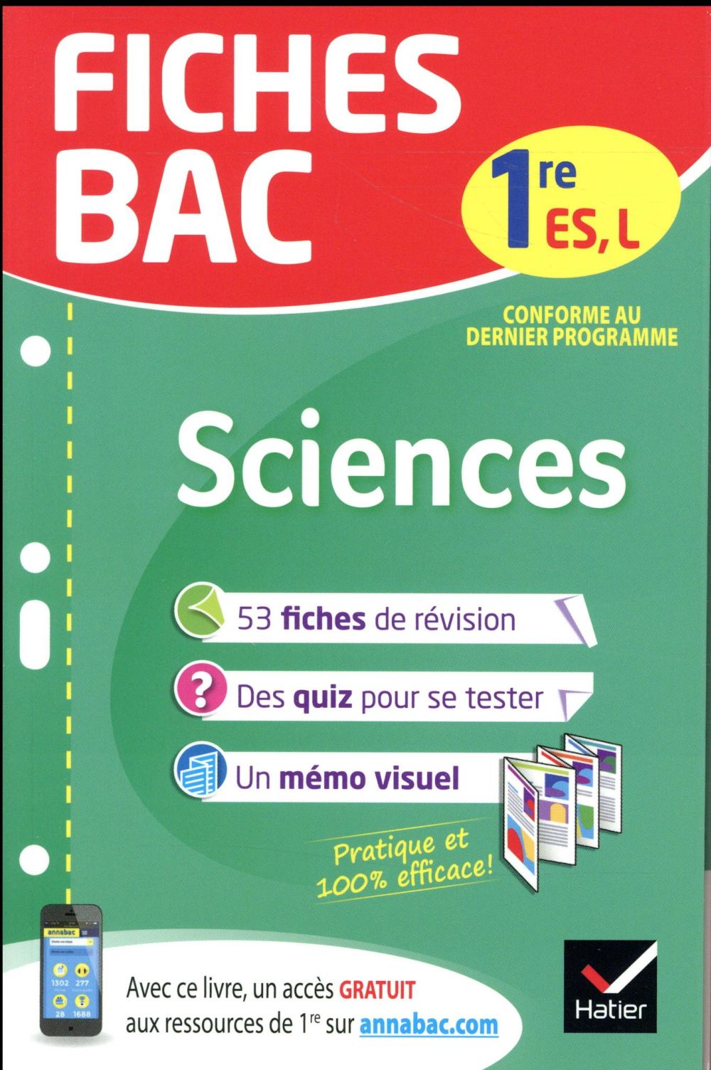 Fiches bac : sciences ; 1re ES, L