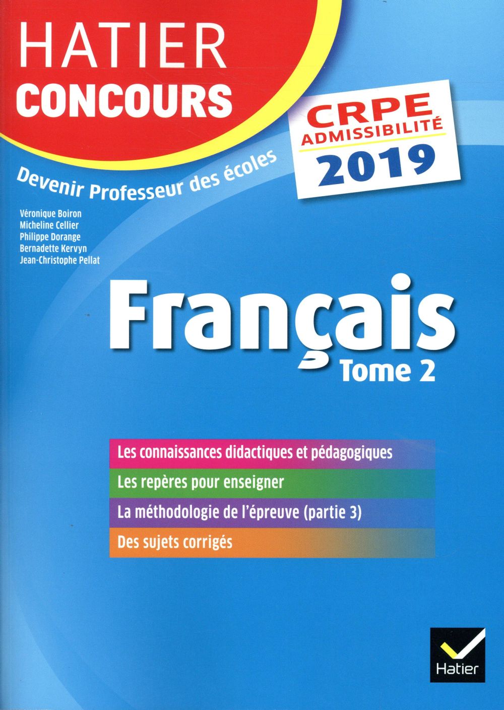 Crpe ; français tome 2 ; épreuve écrite d'admissibilité (édition 2019)