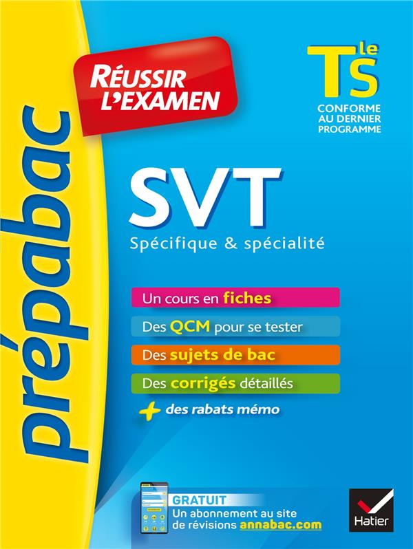 Prépabac : SVT ; terminale S spécifique & spécialité