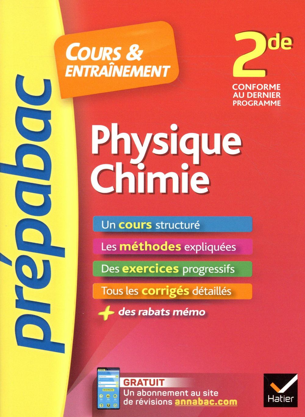 Prépabac cours & entraînement Tome 98 : physique-chimie ; 2de (édition 2019)