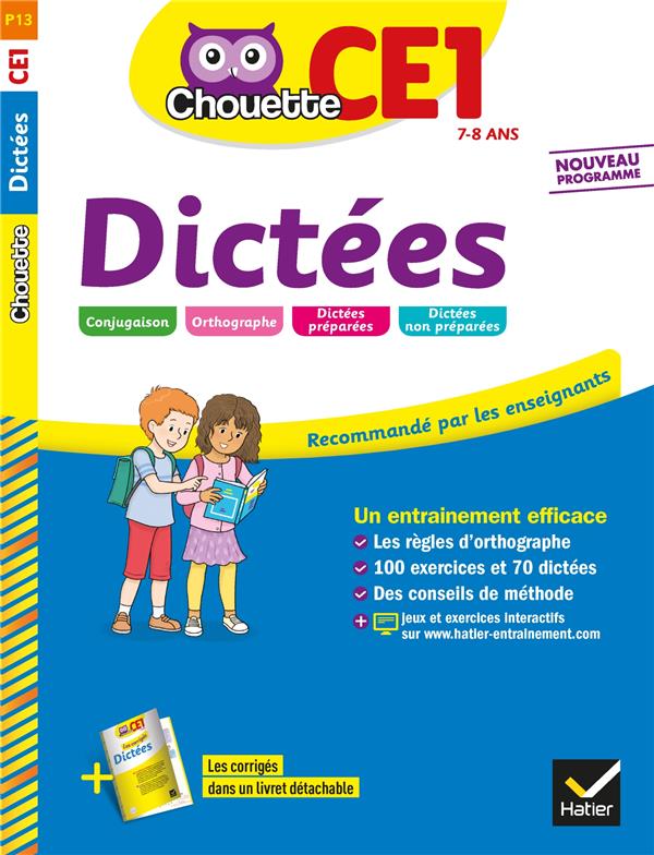Chouette entraînement : dictées ; CE1
