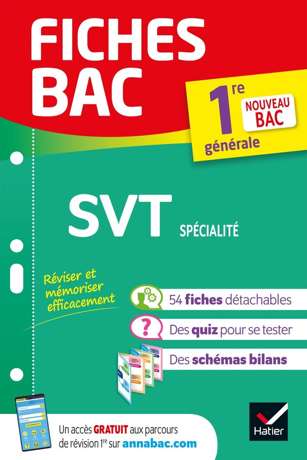 Fiches bac Tome 27 : SVT ; 1re, spécialité