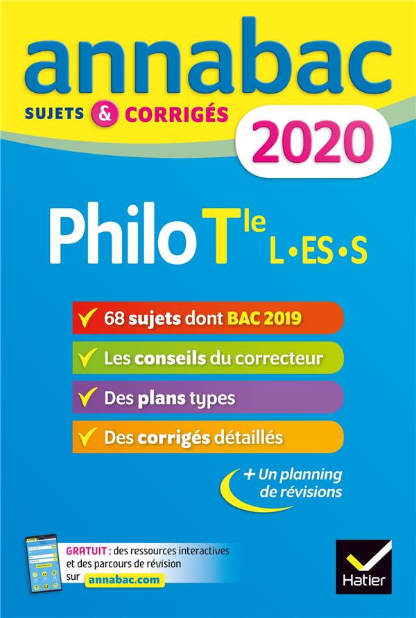 Annabac : philosophie ; terminale L-ES-S