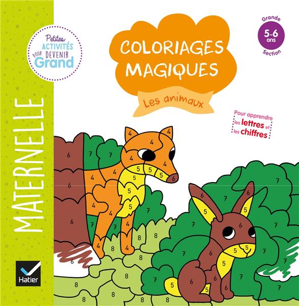 Coloriages magiques ; les animaux