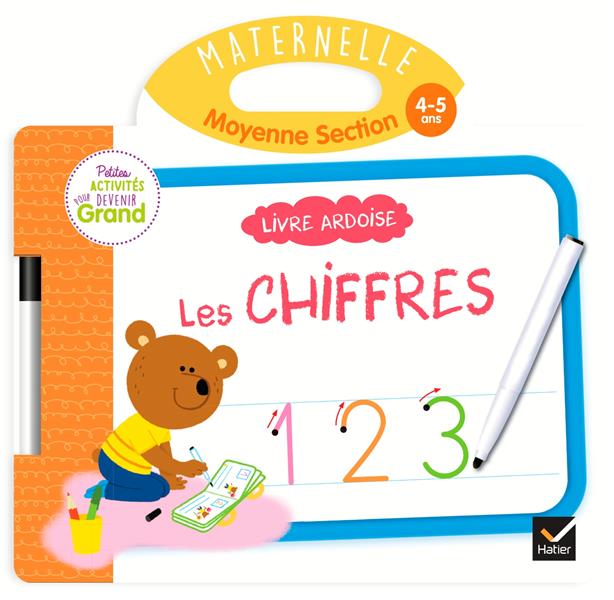 Livre ardoise ; MS ; les chiffres