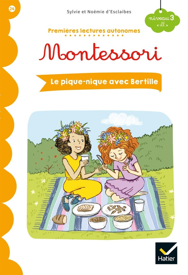 Premières lectures autonomes Montessori Tome 24 : le pique-nique avec Bertille