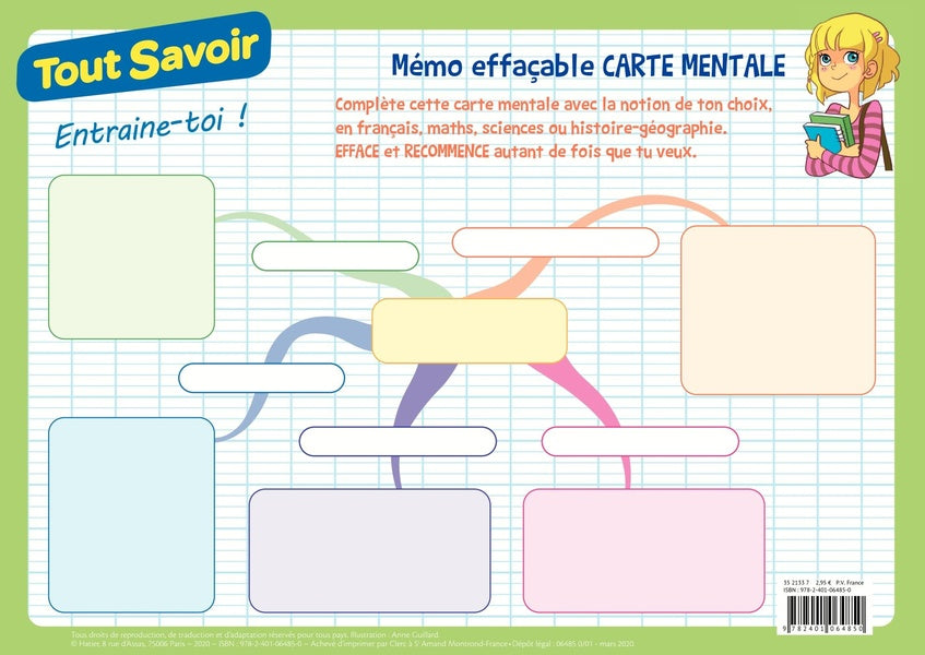 Tout savoir : mémo effacable carte mentale