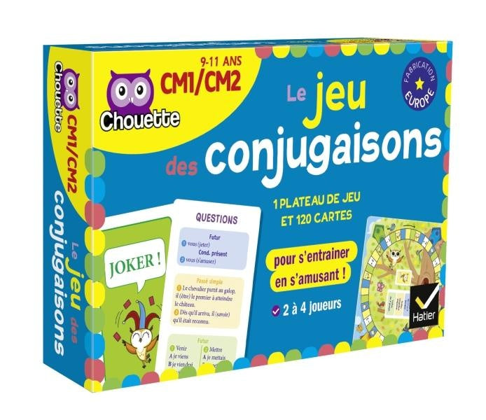 Chouette entraînement : le jeu des conjugaisons ; CM1, CM2