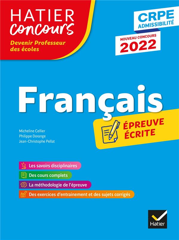 Français ; CRPE ; épreuve écrite (édition 2022)