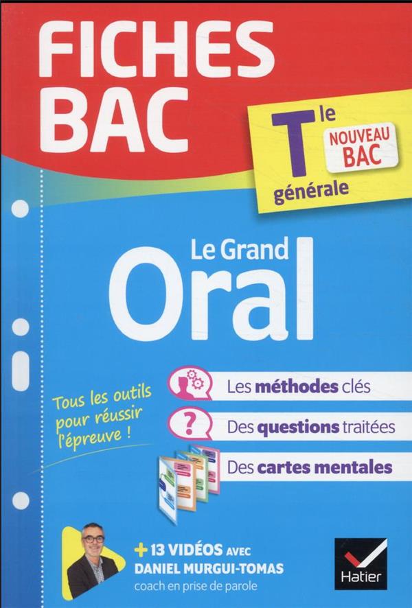 Fiches bac : le grand oral ; terminale générale (édition 2022)