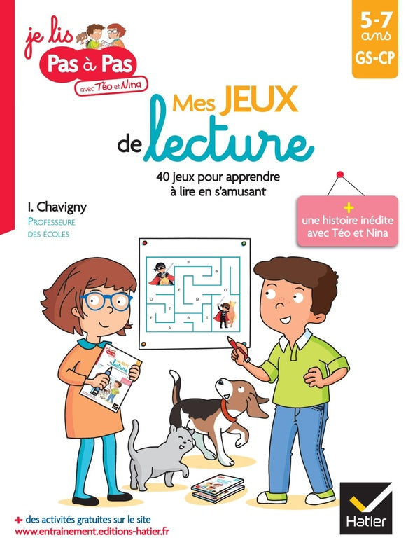Mes jeux de lecture ; GS-CP ; 40 jeux pour apprendre à lire en s'amusant