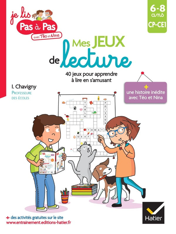 Mes jeux de lecture ; CP-CE1 ; 40 jeux pour apprendre à lire en s'amusant