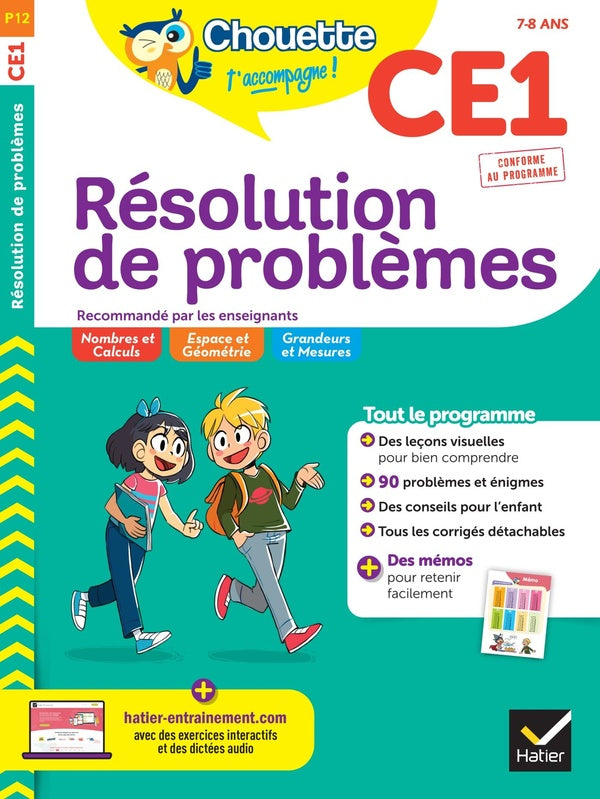 Chouette entraînement Tome P12 : résolution de problèmes ; CE1