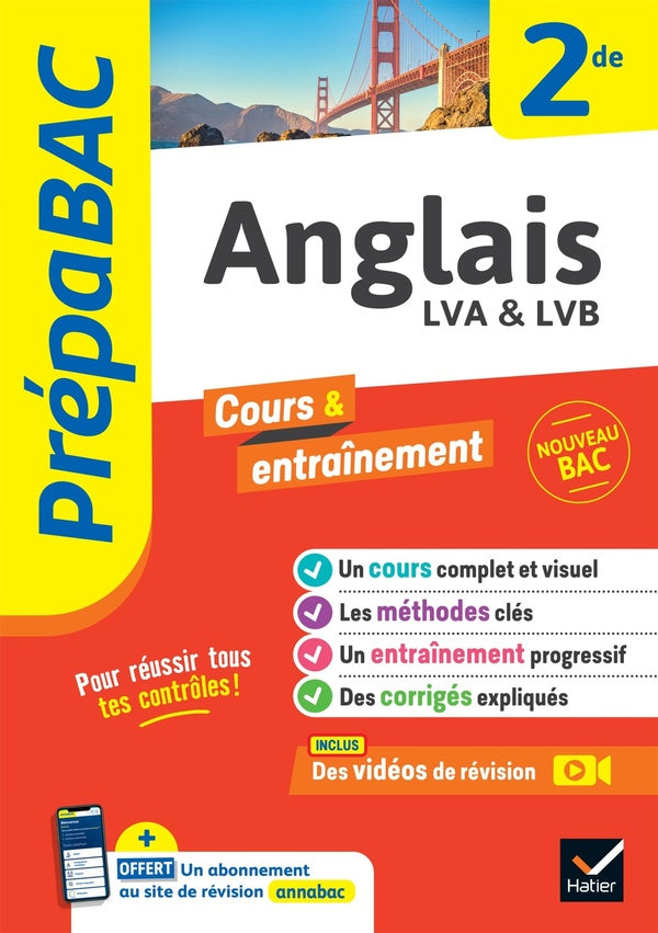 Prépabac cours & entraînement : anglais, LVA & LVB ; 2de