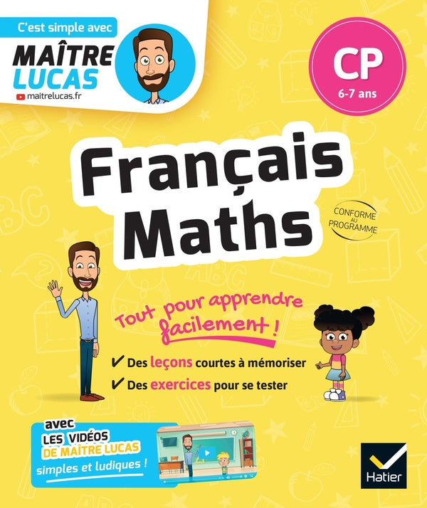 C'est simple avec Maître Lucas : français et maths ; CP ; cahier de révision et d'entraînement