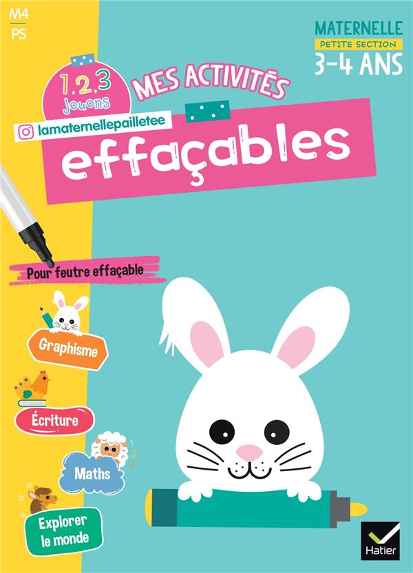 1, 2, 3 Jouons ! Tome 4 : Mes activités effaçables ; PS