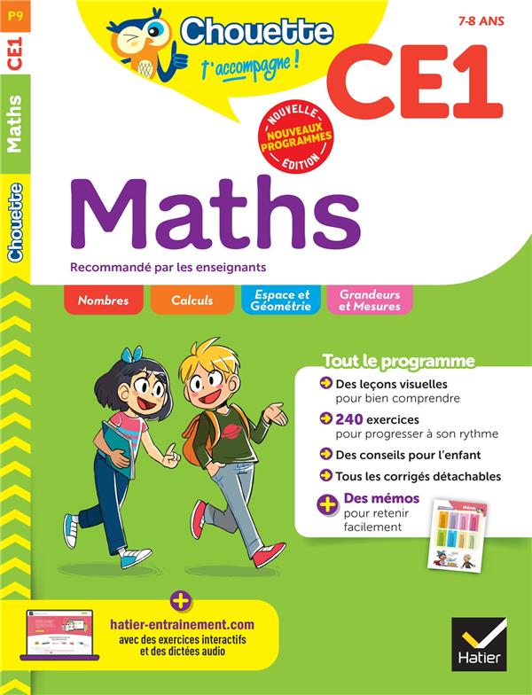 Chouette entraînement : P9 ; Maths ; CE1