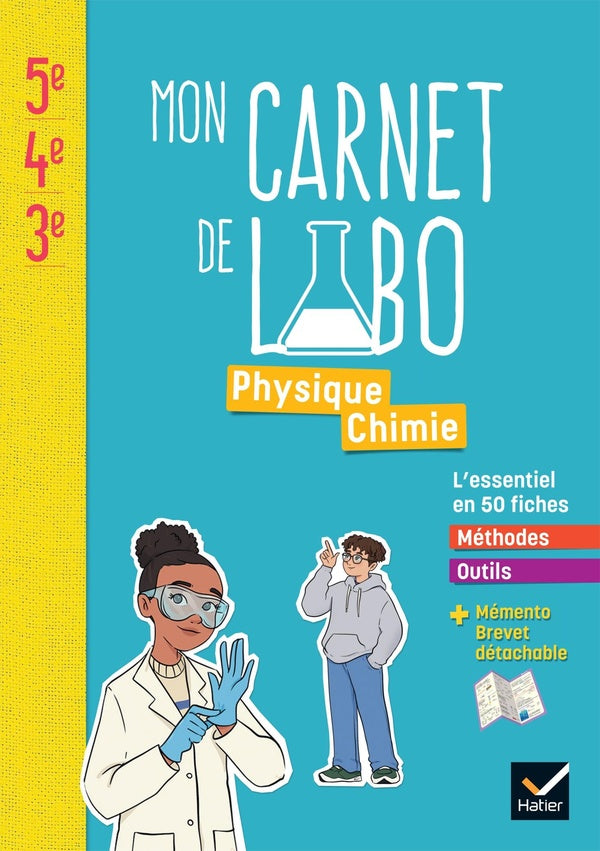 Microméga : Mon carnet de labo ; Physique Chimie ; 5e, 4e, 3e ; Cahier élève