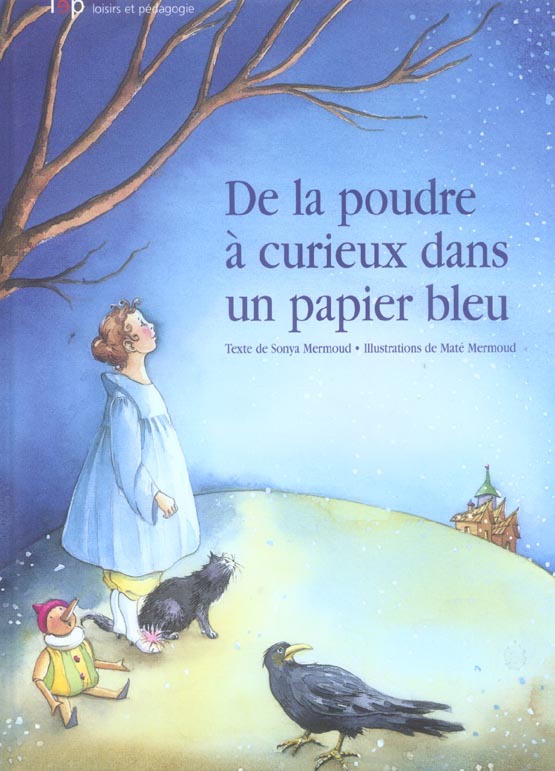 De la poudre à curieux dans un papier bleu - flash vidéo