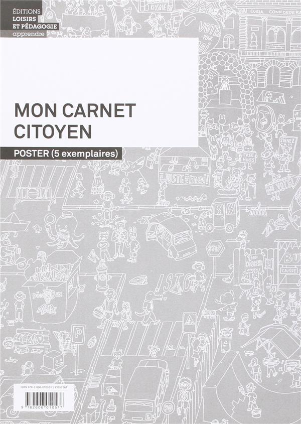 Mon carnet citoyen ; poster (5 exemplaires)
