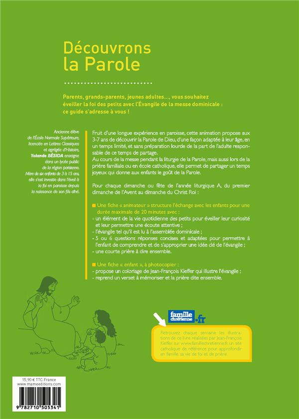 Découvrons la parole ; année A