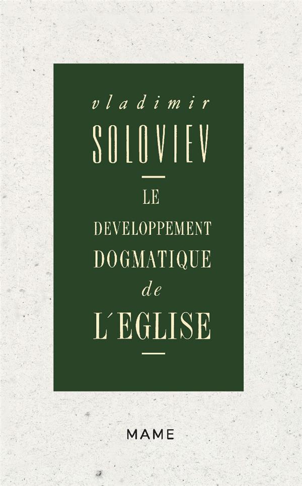 Le developpement dogmatique de l'eglise
