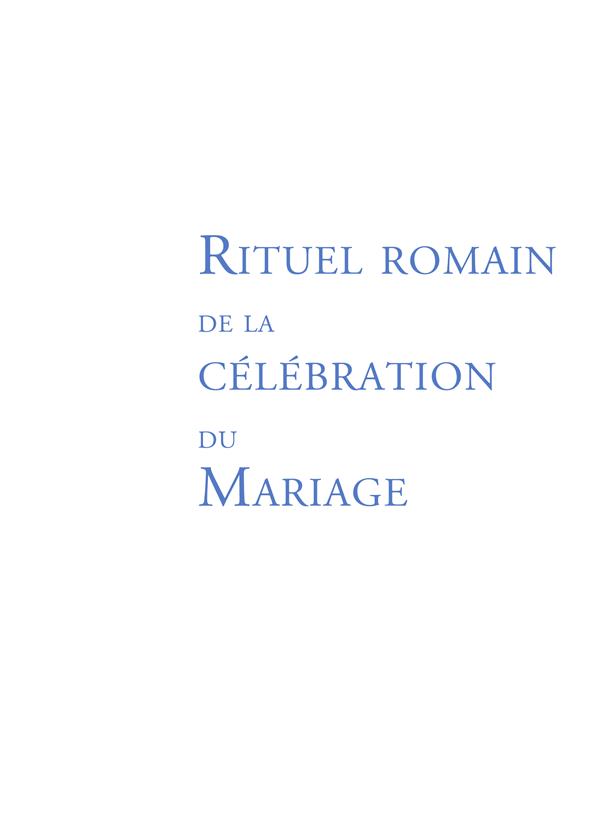 Rituel du mariage ; ouvrage de travail - flash vidéo