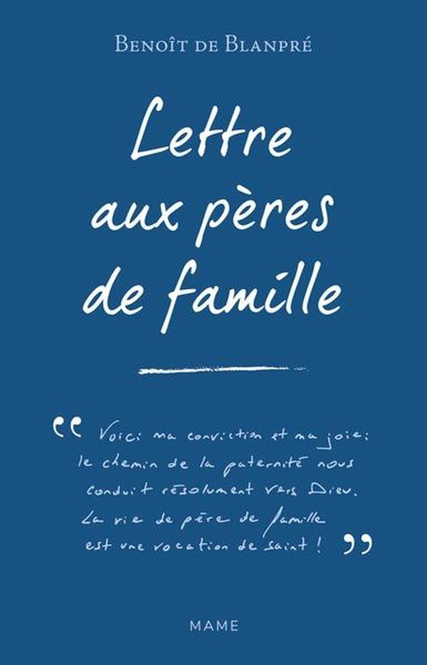 Lettre aux pères de famille