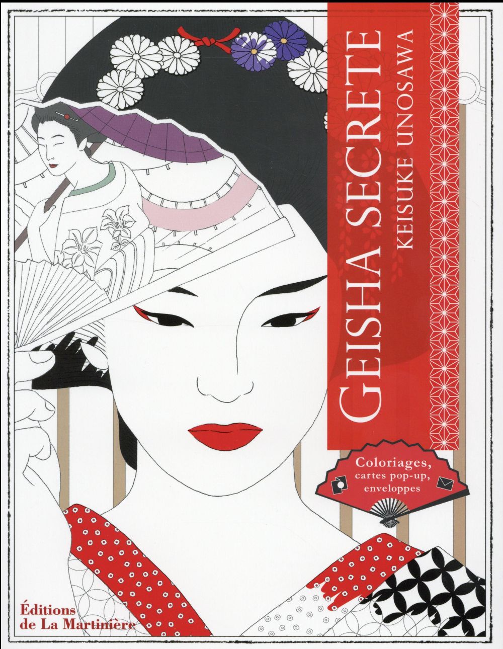 Geisha secrète ; coloriages, cartes pop-up, enveloppes - flash vidéo