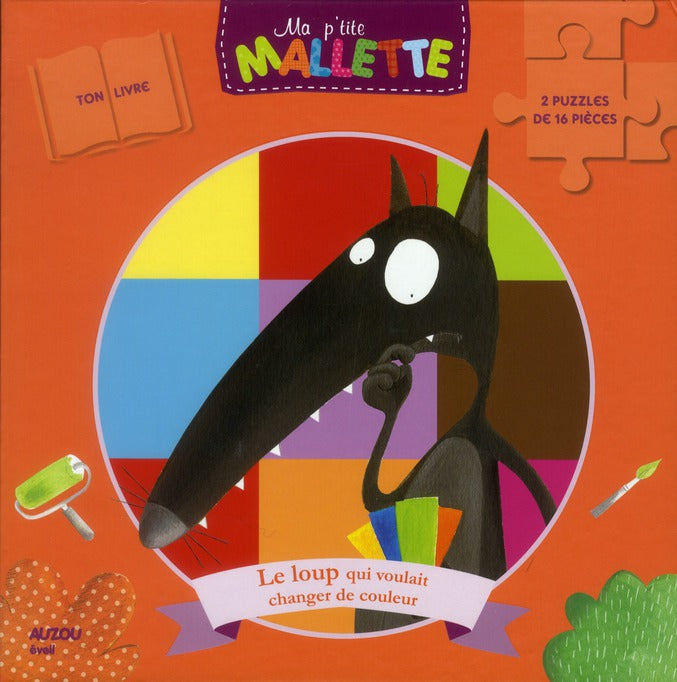 Ma p'tite mallette : le Loup qui voulait changer de couleur ; coffret - flash vidéo
