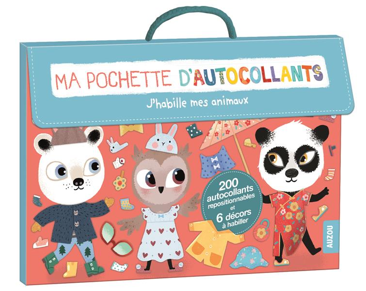 Ma pochette d'autocollants ; j'habille mes animaux - flash vidéo
