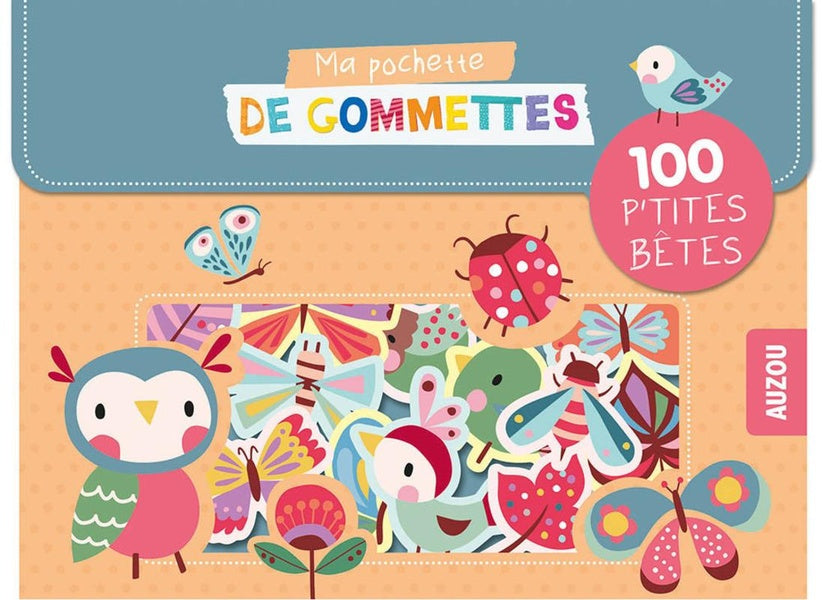 Ma pochette de gommettes : 100 p'tites bêtes - flash vidéo