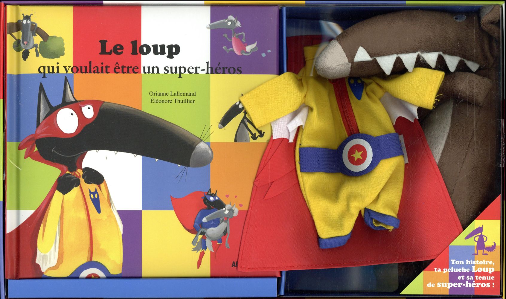 Le Loup qui voulait être un super héros ; mon coffret Louup super-héros - flash vidéo