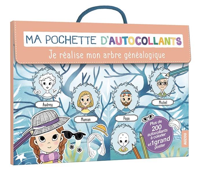 Ma pochette d'autocollants ; je réalise mon arbre généalogique - flash vidéo