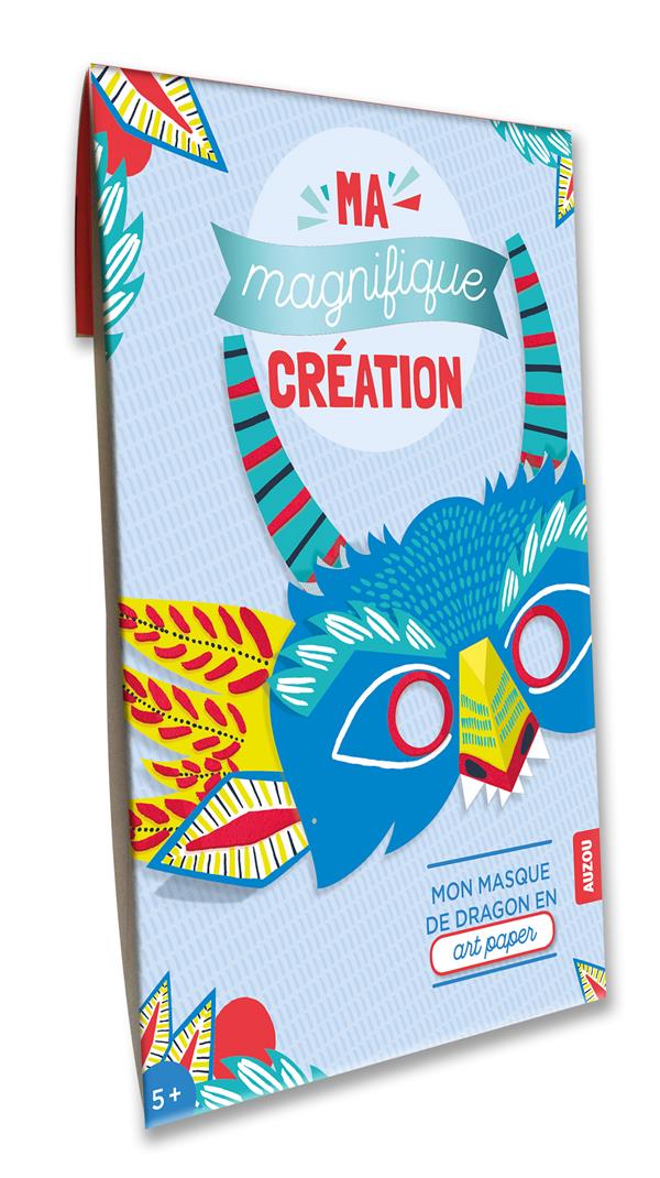Ma magnifique création : mon masque de dragon en «art paper» - flash vidéo