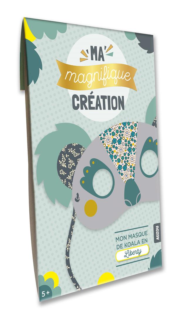 Ma magnifique création : mon masque koala en liberty - flash vidéo