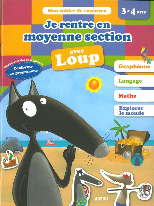 Cahier de vacances : je rentre en moyenne section avec Loup - flash vidéo
