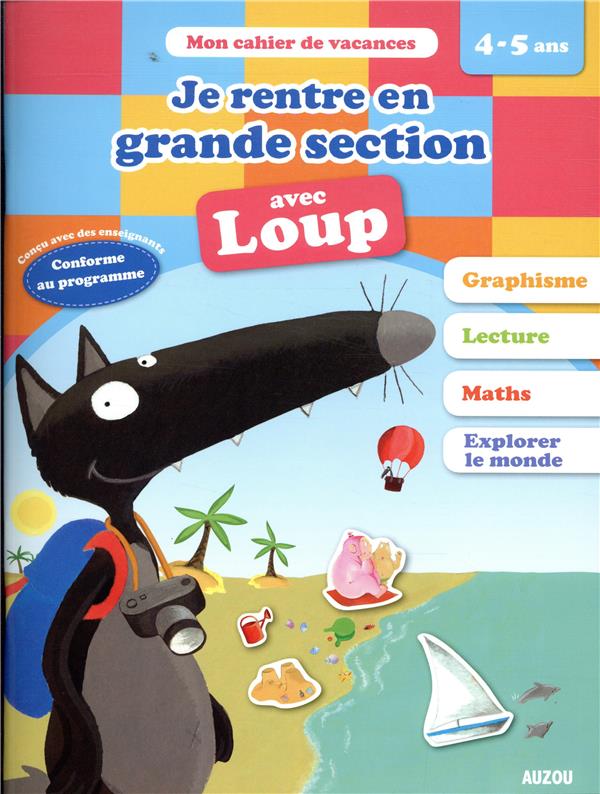 Cahier de vacances : je rentre en grande section avec Loup - flash vidéo