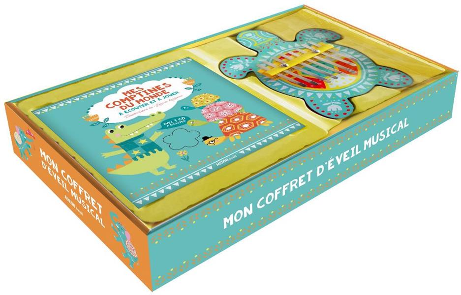 Mon coffret d'éveil musical ; mes comptines du monde ; à écouter et à jouer - flash vidéo