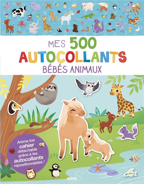 Mes 500 autocollants bébés animaux - flash vidéo