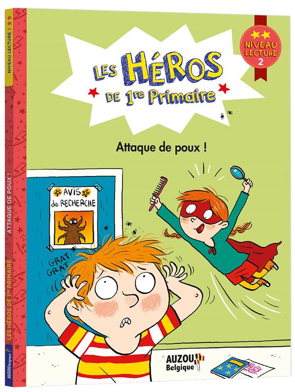 Les héros de 1re primaire : premières lectures niveau 2 ; attaque de poux ! - flash vidéo
