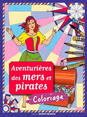 Coloriage: aventurières des mers et pirates