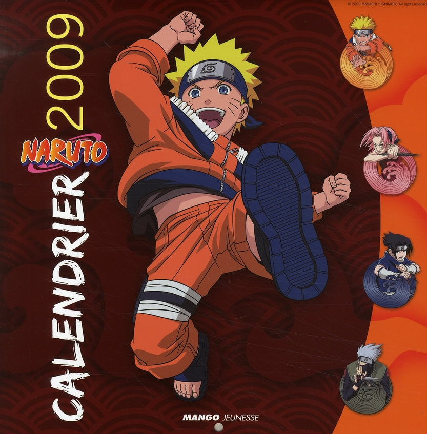 Naruto : calendrier mural (édition 2009) - flash vidéo