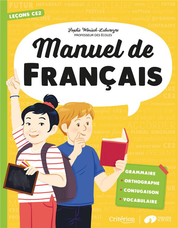 Manuel de français ; CE2 ; leçons - flash vidéo